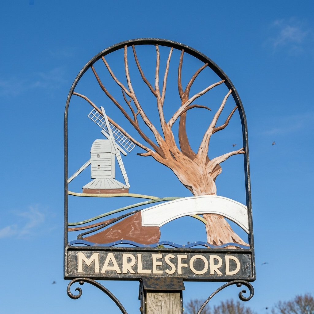 Marlesford Village Sign upscaled